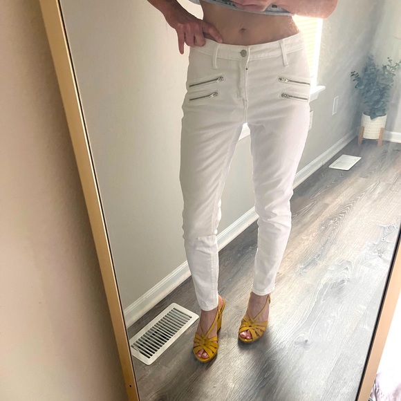 Mossimo White High Rise Skinny sz 4 - Picture 1 of 4
